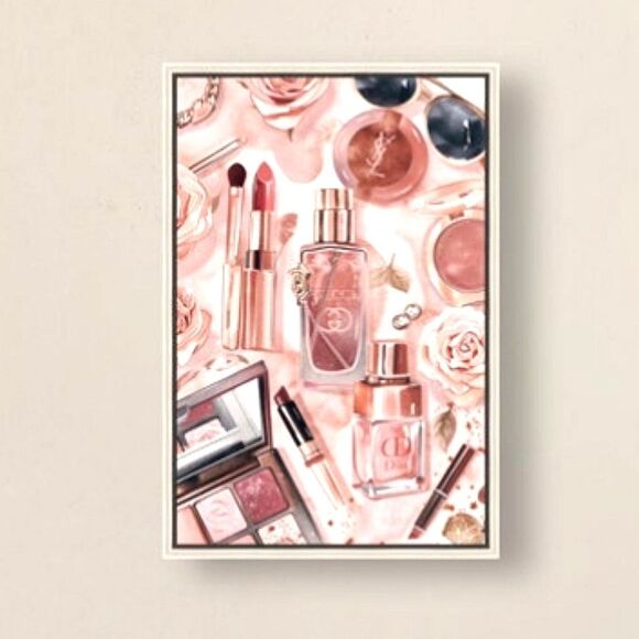 Design District Glam Sparkle Gucci Hand Embellished Framed Wall Decor - Picture 2 of 9